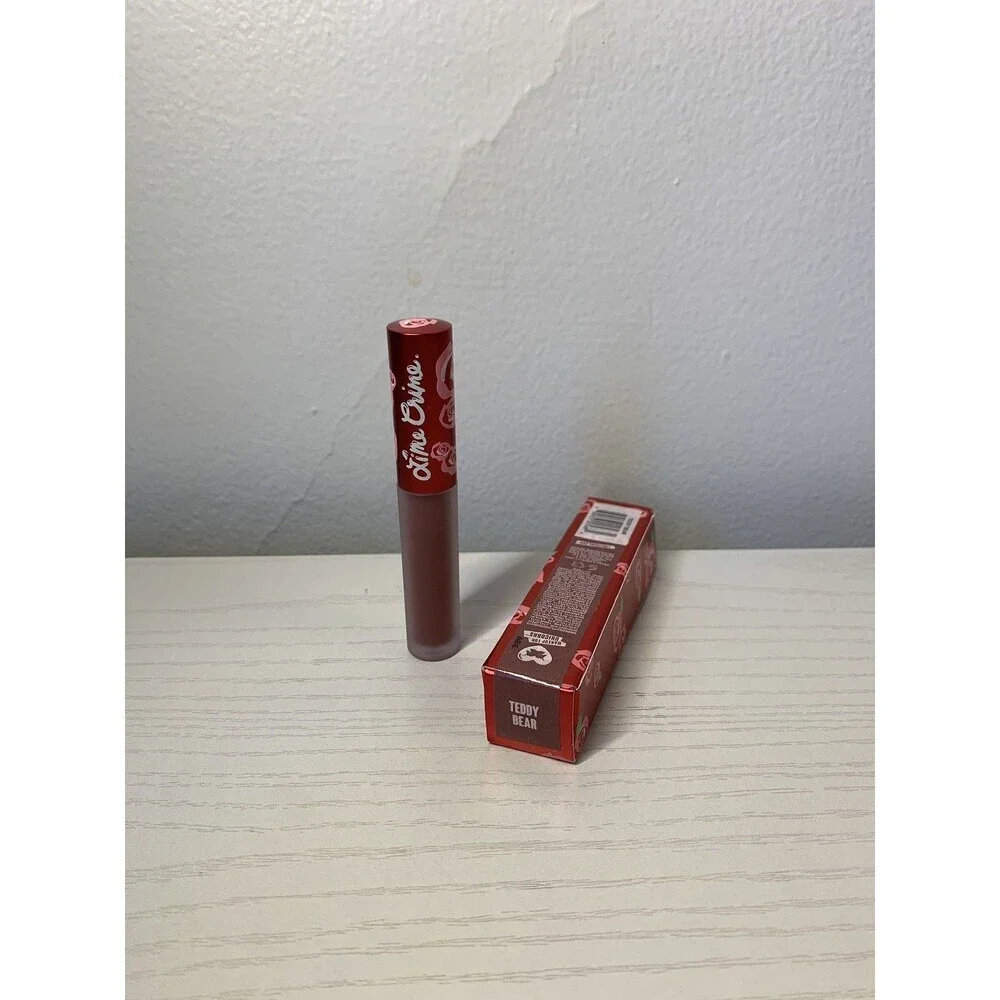 (2) Lime Crime Velvetines Liquid Matte Lipstick Teddy Bear Vegan (NEW) Brown SET